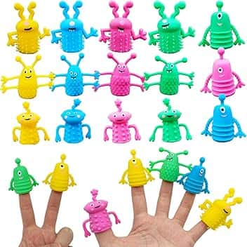 Marionette Da Mano 20 pcs Piccole Marionette da Dito Mostri (Gioco di Scherzo, Interazione/Gioco Bambini, adatta Scenari Genitore - Bambino)