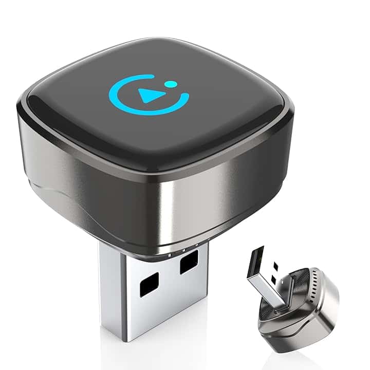 Adattatore CarPlay Wireless, adatto per Veicoli Dotati di CarPlay cablato, la funzionalità Plug and Play consente una Connessione rapida e stabile CarPlay Wireless, Dotato di Adattatore di Tipo C