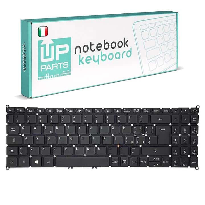 Azienda Italiana Tastiera Italiana Compatibile con Acer per Notebook Aspire 3 A315-22 A315-23 A315-34 A315-42-R3SE A315-55G-75N3 A315-55G-79AW A315-55G-76Z5 Tastiera per Notebook senza Frame