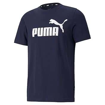 PUMA Essentials Logo T-Shirt (Available in Big & Tall) T-Shirt Uomo (Pacco da 1)