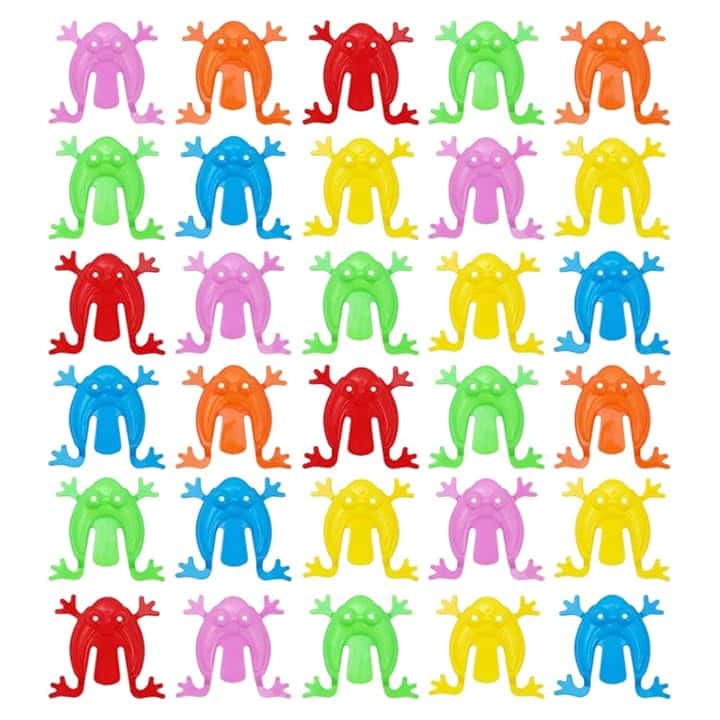 Rana Che Salta Giocattolo Dito, 30 pezzi giocattoli di rana che rimbalza, Rana Giocattoli Per Bambini Novità, mini giocattolo a forma di rana, Che Preme Divertente Che Rimbalza Rana (colori casuali)