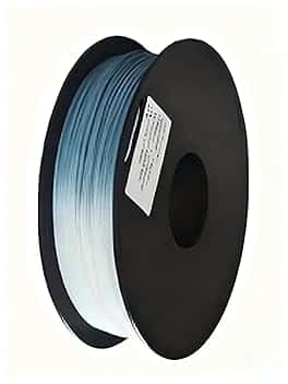 Filamento in PLA che cambia colore UV per stampante 3D, 1,75 mm, 200 g, filamento di stampa ad alta velocità, per stelle sensoriali e fidget star, precisione dimensionale 0,04 mm da bianco a blu
