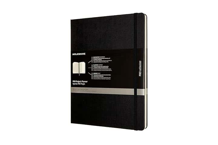 Moleskine Pro Project Planner, Agenda Professionale e Taccuino per Obiettivi, Agenda Produttività per Progetti, Copertina Rigida, Formato Extra Large 19x 25 cm, Colore Nero, 288 Pagine The Forest Stewardship Council