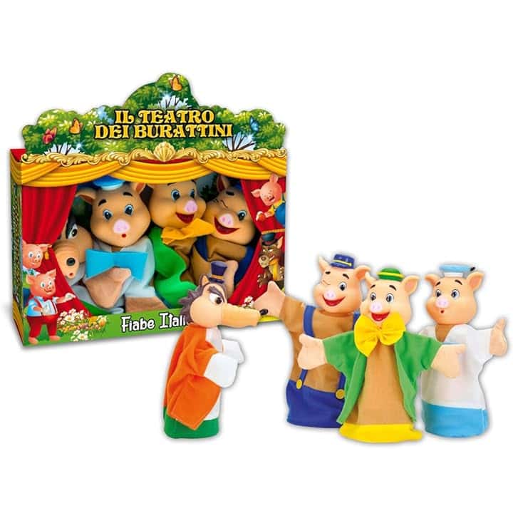 VD - MARIONETTE TEATRINO FIABE ITALIANE 4 PZ