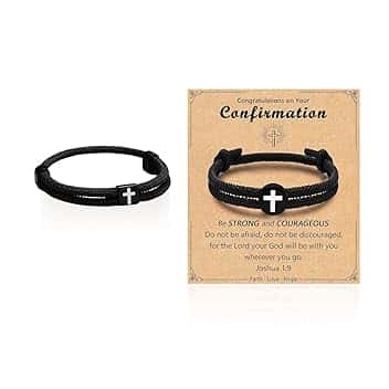 AIRTILY Bracciale A Traino in 2 Parti con 1 Pezzo di Carta, Braccialetto A Corda Intrecciata A Due Strati, Gioielli di Moda Semplice, Nastro Regalo.