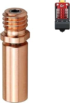 POLISI3D 1 stampante 3D bimetallica Heatbreak Spider 2.0 di ricambio compatibile con Creality Spider All Metal Hotend CR Kit