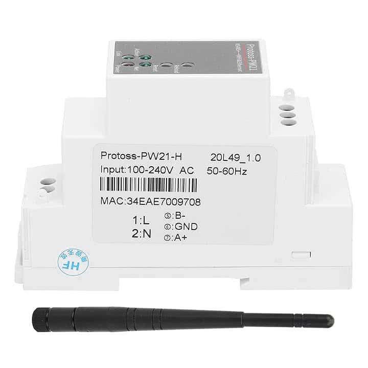 Server seriale WiFi RS485 a WIFI/Ethernet Server seriale IP Ethernet Dispositivi di rete wireless Modbus per ecosistemi con antenna PW21-H AC 100-240V
