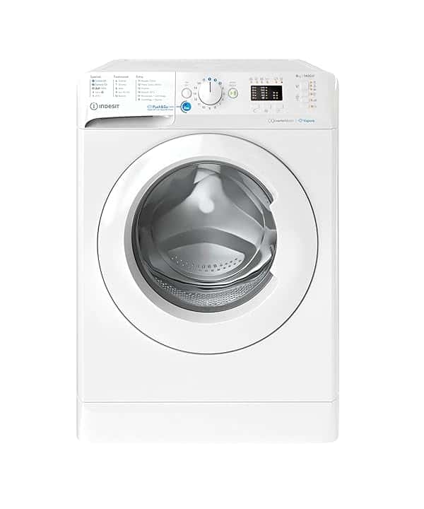 Indesit BWA 81496X WV IT – Lavatrice 8 Kg, Carica Frontale, Libera Installazione, 1400 Giri/min, Classe A, Ciclo PODS, Vapore, 59,5 x 63 x 84,5 cm Etichetta Energetica