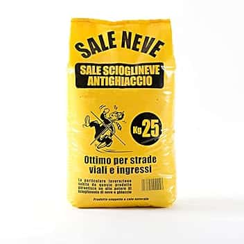 Sale Disgelo Sciogli Ghiaccio Neve Velocemente su Strade Vialetti Parcheggi Antighiaccio Scioglineve Confezione 25kg