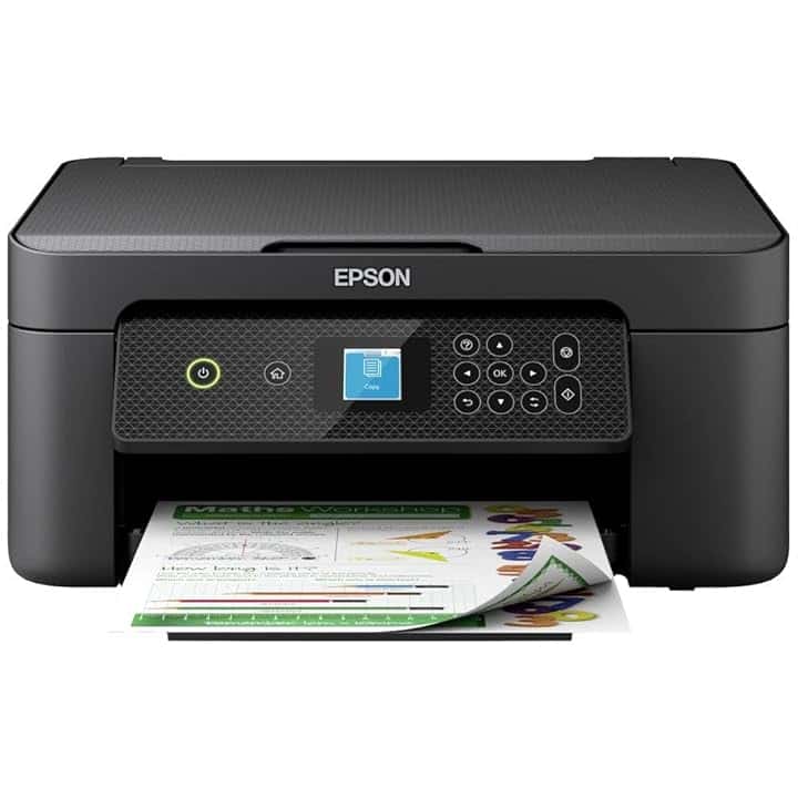 Epson Expression Home XP-3200 Stampante Multifunzione A4 getto d'inchiostro (Stampa Fronte Retro, Scansione, Copia) Display LCD 3.7cm, WiFi, Stampa mobile e su Cloud, AirPrint,Serie 604,Black
