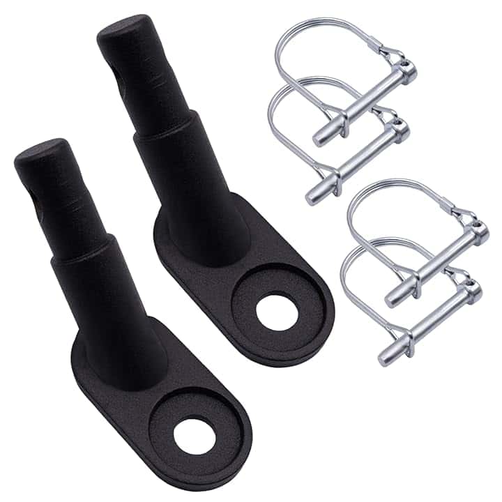 2 Pezzi Gancio per Rimorchio per Bici, Rimorchio Bicicletta Frizione Dotato di 4 Perni di Bloccaggio Tipo d Gancio Traino Bici per Rimorchi di Bambini Adatto per Biciclette