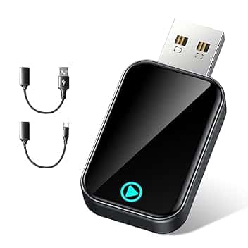 S2 Mini Adattatore CarPlay Wireless per iPhone, Converte Cablato in Wireless, USB e Type-C Plug and Play, Compatibile Auto con CarPlay Cablato dal 2016, iPhone iOS 10+