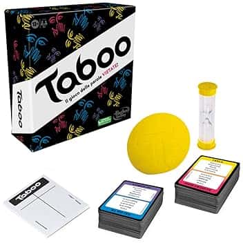 Hasbro Taboo classico, gioco di società con parole da indovinare per adulti e adolescenti, gioco da tavolo per 4 o più giocatori dai 13 anni in su