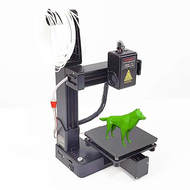Stampante 3D ad alta precisione, 10-40 mm/s, mini macchine da stampa 3D per principianti fai da te, supporta filamento PLA TPU da 1,75 mm, stampante 3D per principianti con 1 clic, dimensioni