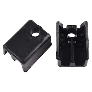 Minhe Supporto per cavo doppio (731-04216A), accessorio per tosaerba e spazzaneve, 2 pezzi, in plastica nera