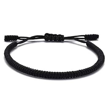 LUCKY BUDDHIST – Portafortuna Braccialetto + Regalo Buddista! Tibetano Amicizia Color Corda Bracciale. Per uomo donna adolescenti. Dimensione regolabile, Fatto a Mano