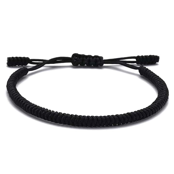 LUCKY BUDDHIST – Portafortuna Braccialetto + Regalo Buddista! Tibetano Amicizia Color Corda Bracciale. Per uomo donna adolescenti. Dimensione regolabile, Fatto a Mano