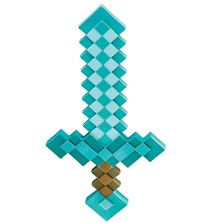 Minecraft Sword Accessory, Officially Licensed by Disguise, Inspired by the Minecraft Movie