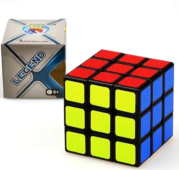 ONE SHOP Cubo Rompicapo 3x3 Versione Originale Magico (Ultima Generazione) Veloce e Liscio Materiale Durevole Non tossico per Adulti e Ragazzi Puzzle Super Resistente Allenamento Mentale