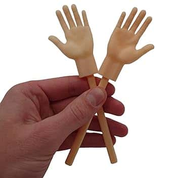 Tiny Hands - Piccole mani divertenti con manico | Articoli divertenti | Bambole da dito |