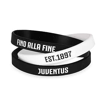 JUVENTUS Tris di Braccialetti in Silicone, Prodotto Ufficiale, Bambino