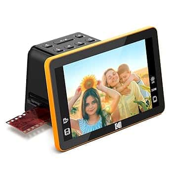 KODAK Slide N Scan Digital Film Scanner Max 7"- Grande schermo LCD da 7" converte Negativi Colore in 22MP HD n & b JPEG RODFS70