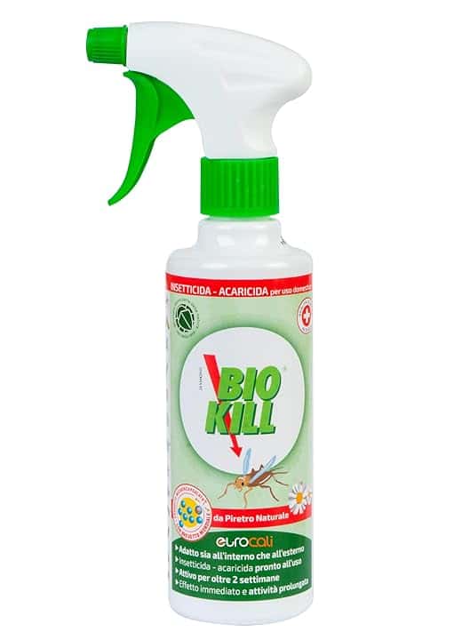 Biokill Insetticida Biologico di Piretro Naturale a Base Acquosa - Flacone Spray da 375ml Bio Kill