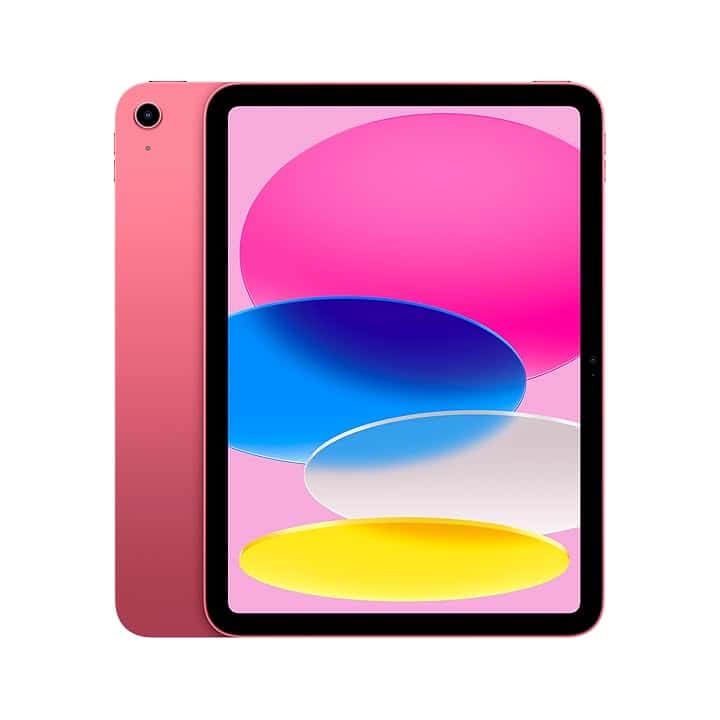 Apple iPad con chip A16: display Liquid Retina da 11'', 128 GB, Wi Fi 6, fotocamera frontale e posteriore da 12MP, Touch ID, autonomia di un giorno intero di batteria — Rosa