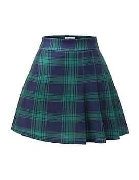 Meetjen Gonne a pieghe per le donne mini elastico a vita alta 2025 una linea skort scuola cheerleader uniforme skater gonna