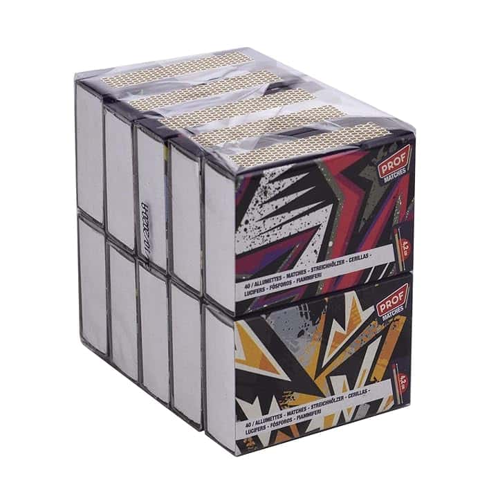 FIAMMIFERI CERINI ACCENDIFUOCO IN SCATOLA 400PZ (10 SCATOLE DA 40 PZ) H.4,2cm