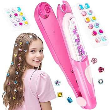 Regalo Bambina 5 6 7 8 9 10 Anni, Kit Gemme Capelli Giochi Bambina 4-10 Anni Femmina, Lavoretti Creativi per Bambini, Regalo Compleanno Ragazza 11 12 Anni