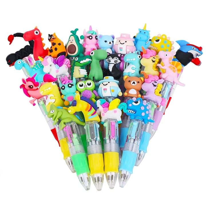 30 Penne Regalini Fine Festa Compleanno Multicolore Bambini Gadget Compleanno Bambini Penne Gel Colorate (30)