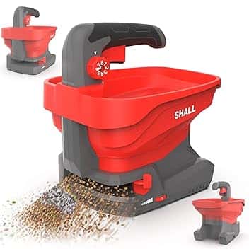 Shall Seminatrice Universale a Batteria Ricaricabile, spandiconcime Elettrico da 7,2 V, Adatto per la salatura Stradale, la rimozione della Neve e la Semina, Batteria e caricabatteria Inclusi