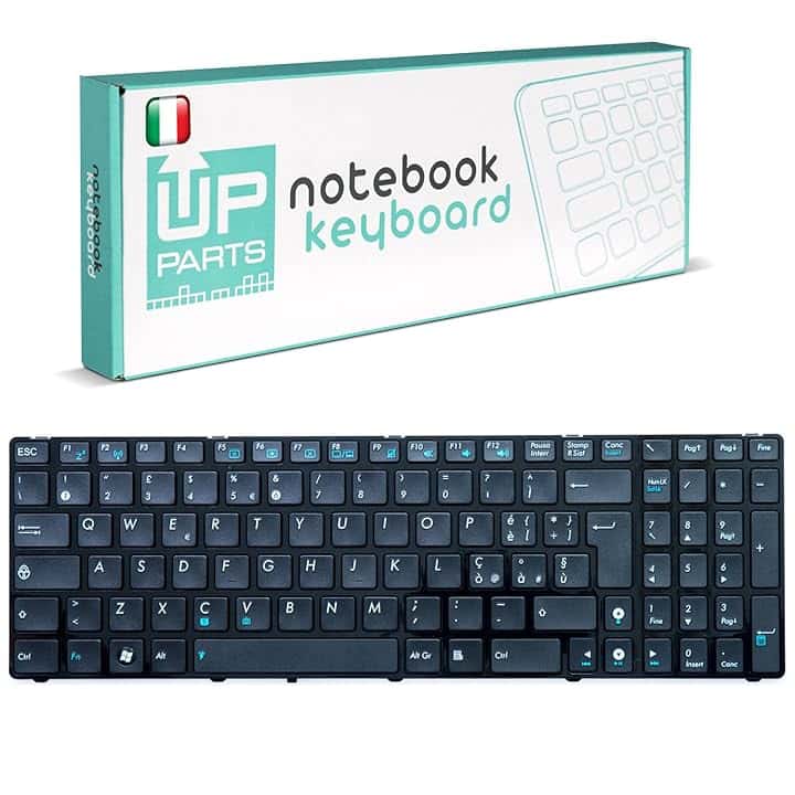 Tastiera Italiana per Notebook ASUS F55 Series, X7BJ, X55 Series, X53S, N53, A54 Series, F50 X52, X54 Series, N50, U50, V111462AK1 IT, 04GNZX1KIT00-2 0KNB0-6212IT00 04GNV32KIT01 - UP-KBU007