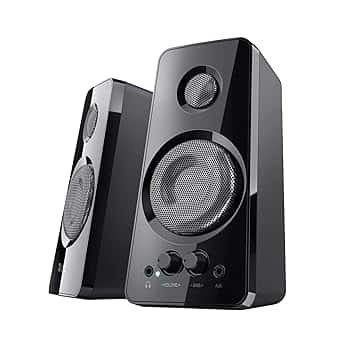 Trust Tytan Set di Casse per PC Fisso 2.0, 36 W, Altoparlanti con Alimentazione USB, Jack AUX 3.5 mm, Connessione Cuffie, Casse PC per Computer, Portatile, Tablet, Telefono - Nero