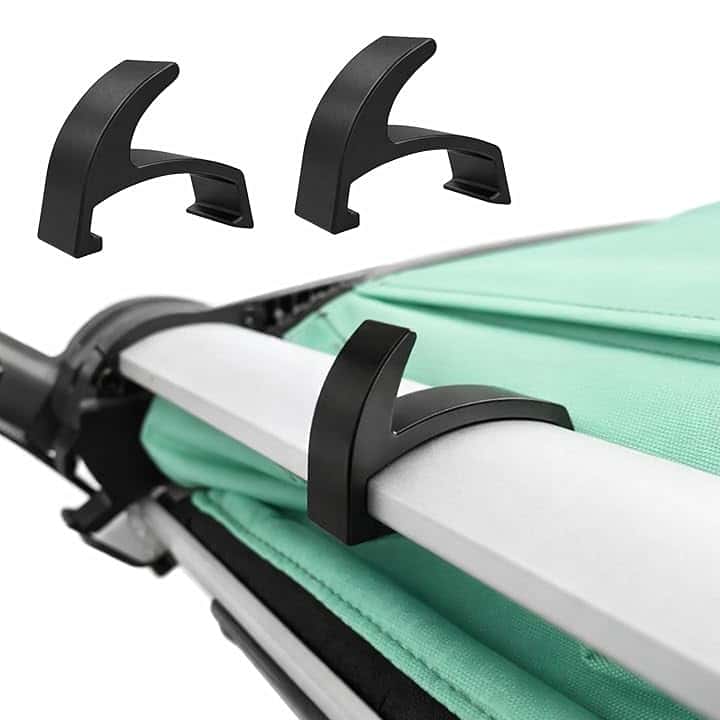 Set di ganci per zaino e borsa adatto per Thule Urban Glide 1/2/3 & Chariot Sport – Passeggino Gancio Rimorchio bicicletta accessori per zaini, borse e caschi