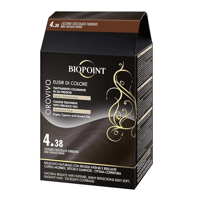 Biopoint Orovivo - Elisir di Colore, Set Tinta Capelli in Olio Senza Ammoniaca, Azione Nutriente e Illuminante, Dona un Colore Intenso e Brillante, 142 ml, Packaging Vary May