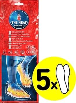 THE HEAT COMPANY Scalda-Suole - 5, 10 o 30 Paia - Extra Caldo - Scaldapiedi - 8 Ore Piedi Caldi - Pronti all'Uso - autoriscaldante - Puro Naturale – Small, Medium, Large, X-Large