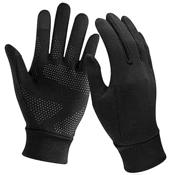Unigear Guanti Invernali, Guanti Interni Sportivi Touchscreen Caldo Antiscivolo Sportivo per Uomo Donna, Idea per Corsa, Ciclismo, Arrampicata, Sci