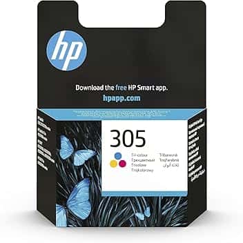 HP 305 Tricromia, 3YM60AE, Cartuccia Originale da 100 Pagine, Compatibile con Stampanti HP DeskJet serie 2700, 4100, HP Envy serie 6020, 6030, 6420, 6430 ECOLOGO