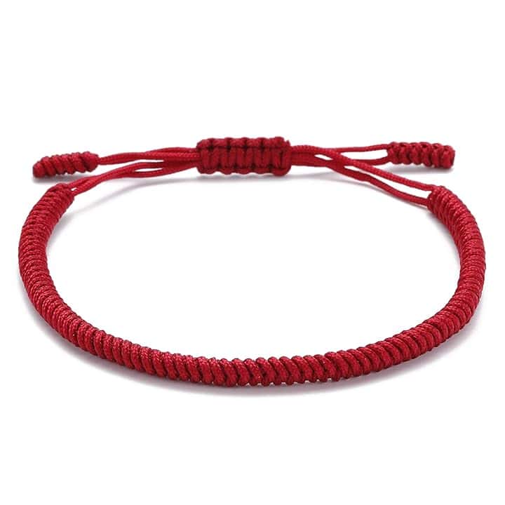 LUCKY BUDDHIST – Portafortuna Braccialetto + Regalo Buddista! Tibetano Amicizia Color Corda Bracciale. Per uomo donna adolescenti. Dimensione regolabile, Fatto a Mano