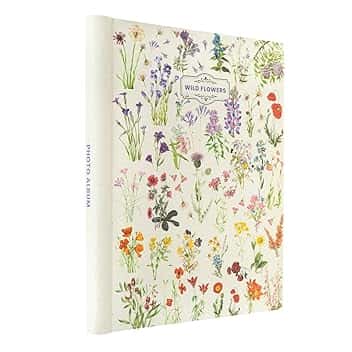 Grupo Erik Album Fotografico Autoadesivo Wild Flowers - Album foto 24x32cm, 30 Pagine, Copertina Rigida e Personalizzabile, con Spazio per Note e Commenti, Compatibile con Foto 10x15, 13x18 o 13x19 The Forest Stewardship Council