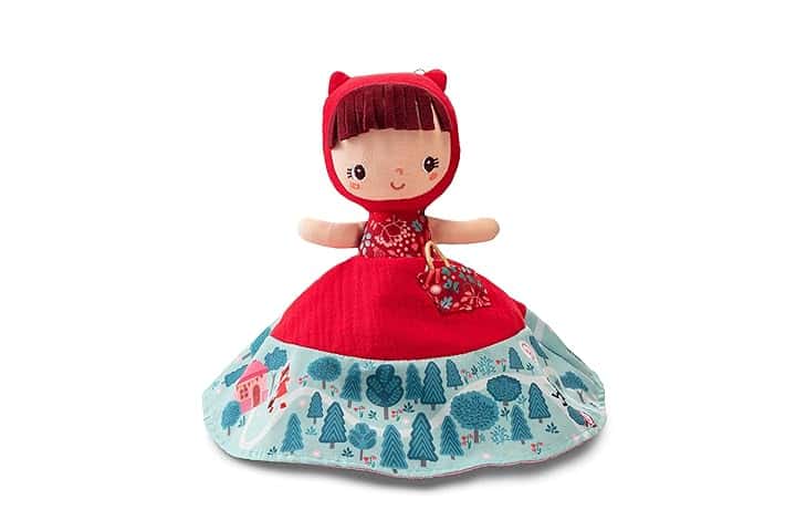 LILLIPUTIENS - Marionetta reversibile Cappuccetto Rosso - 3 personaggi in 1 - Racconto interattivo dai 12 mesi - Stimola l’immaginazione, la motricità e la vista - Racconta la storia con la marionetta