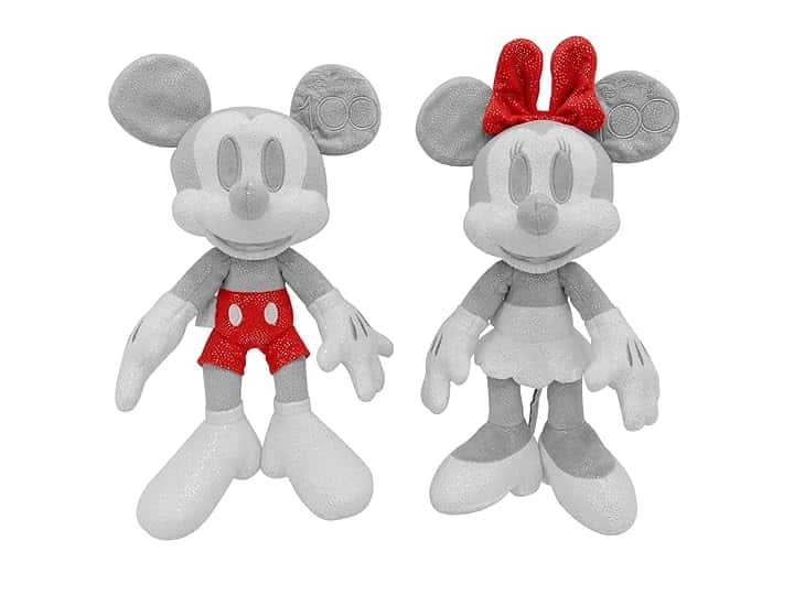 Simba - Disney Plush Collezionabile di Mickey and Minnie, 6315870125, edizione limitata D100, Dimensione 35 cm, con scatola da collezione certificato e numero di serie, Esclusiva Amazon
