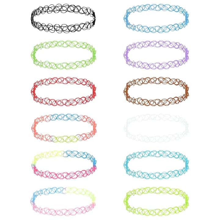 MXTIMWAN 12 Pezzi Girocollo Collane Set di Collane a Girocollo per Ragazza donna e Bambina