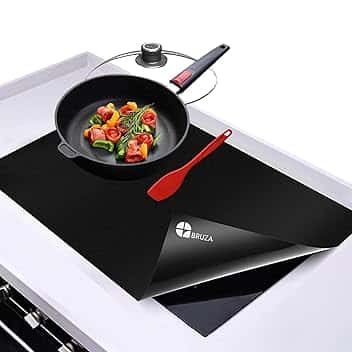 BRUZA Tappetino Protettivo per Piano Cottura a Induzione, Pad Antiscivolo e Riutilizzabile per Piastra a Induzione, Copri Piano Cottura in Silicone, Protezione Antigraffio