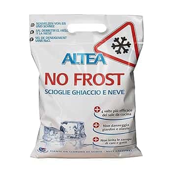 Tecnokit No Frost Sale Antighiaccio Ecologico, Antigelo E Sciogli Neve per Piante, Prato, Strade E Terrazzi, Non Corrosivo, Sacco da 5 kg