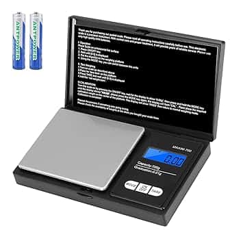 Oderra Bilancia di Precisione 700g/0,01g con Display LCD Retroilluminato, 2 Batterie Incluse, Bilancia Portatile per Gioielli, Oro, Caffè, e Prodotti Commestibili