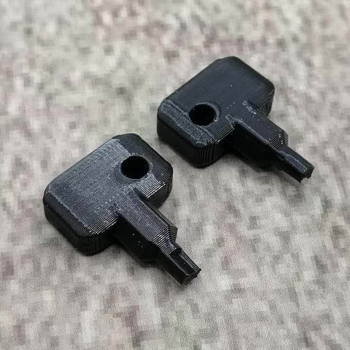 2 chiavi di ricambio nere compatibili con Synology NAS Drive Bay Key Lock chiave di ricambio per tipo D5 D6 D8 D9 R6 X9 R8 DS181 (nero)