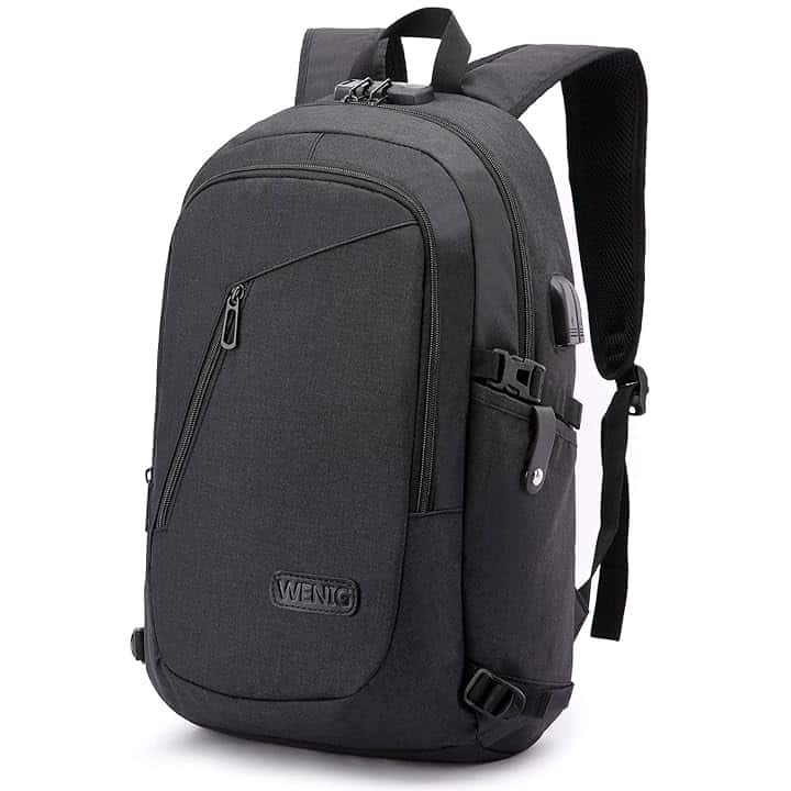 Zaino Uomo Antifurto Zaini per PC Portatile, 15.6 Pollici Zaino Porta PC con Caricatore USB